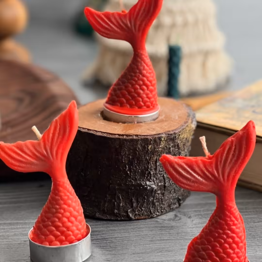 شمع وارمر  دم ماهی بسته 10 عددی