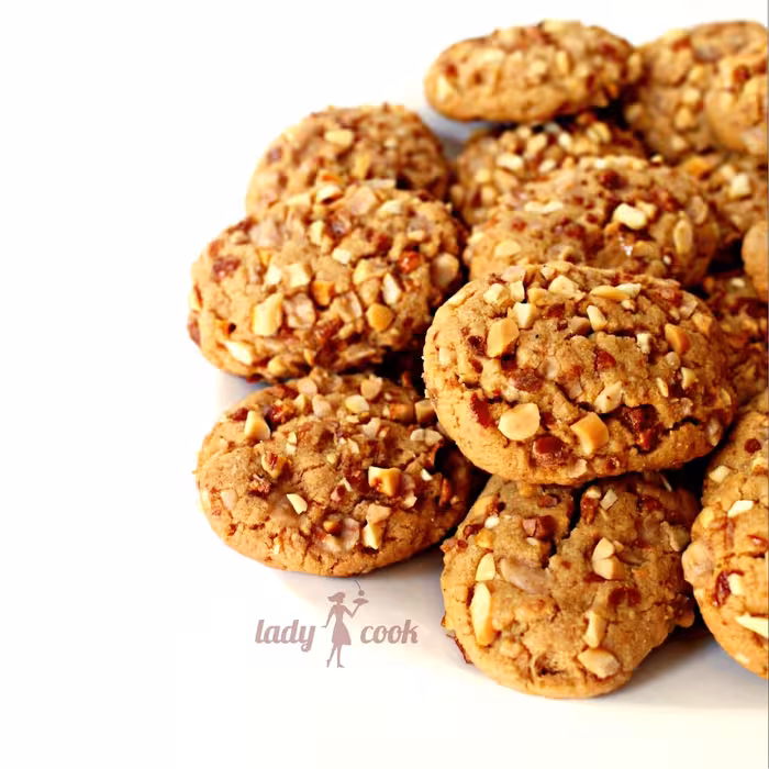 شیرینی کوکی بادام زمینی و کره بادام زمینی (500 گرمی)