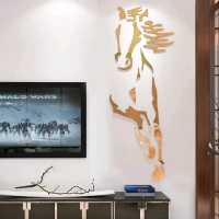 آینه دکوراتیو مدل اسب سایز یک متر در پنجاه