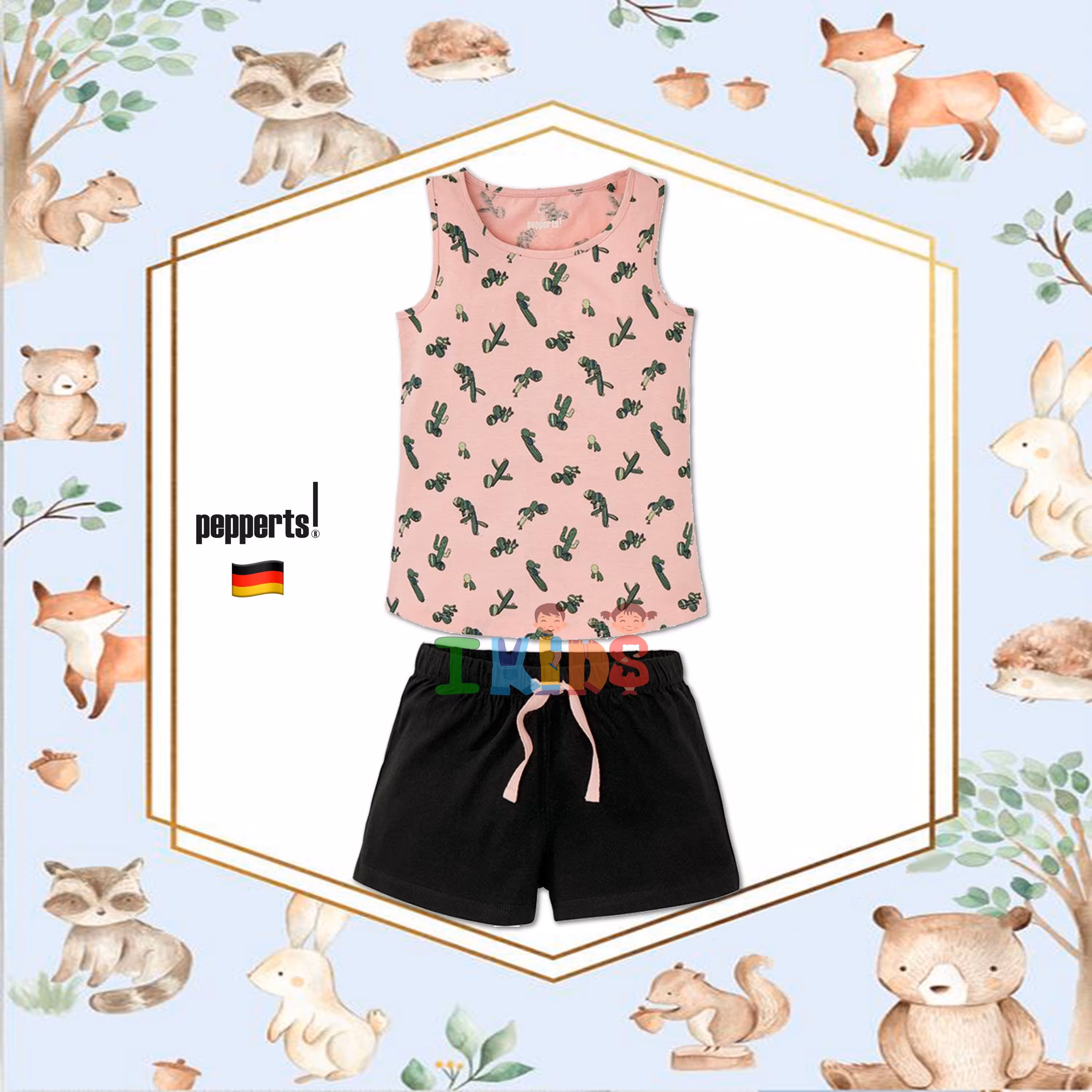 تاپ شلوارک کاکتوس دخترانه برند پیپرتس - pepperts آلمان