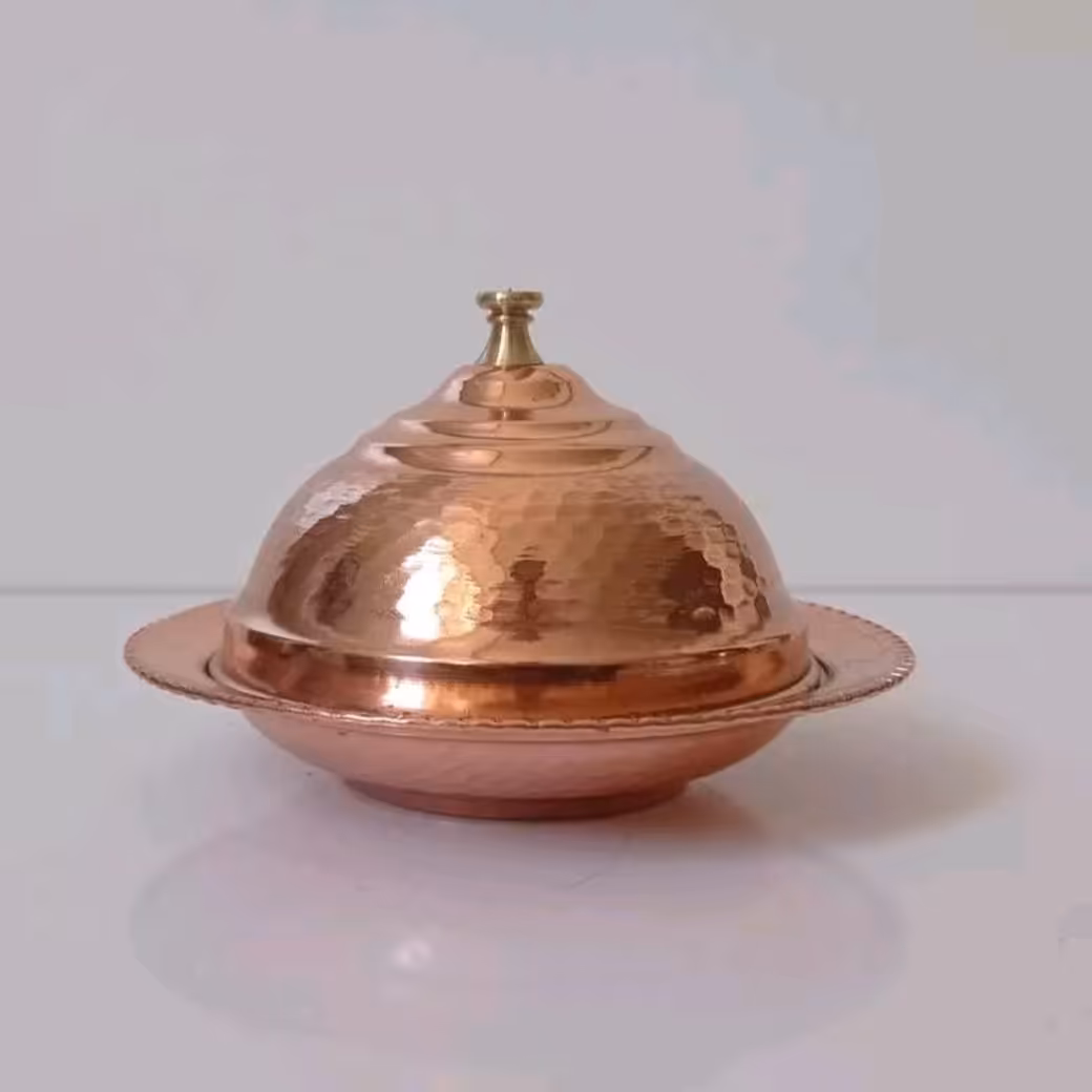 کره و پنیرخوری دربدار مسی نانو شده چکشی 