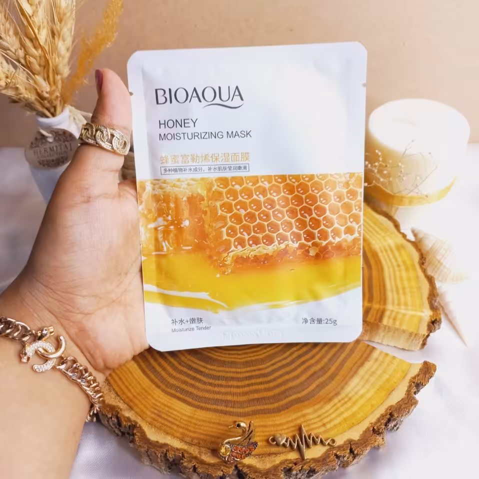ماسک ورقه ای آبرسان عسل بیوآکوا