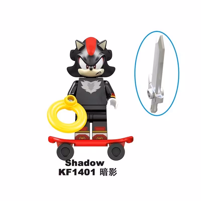 لگو سونیک مشکی با اسکیت