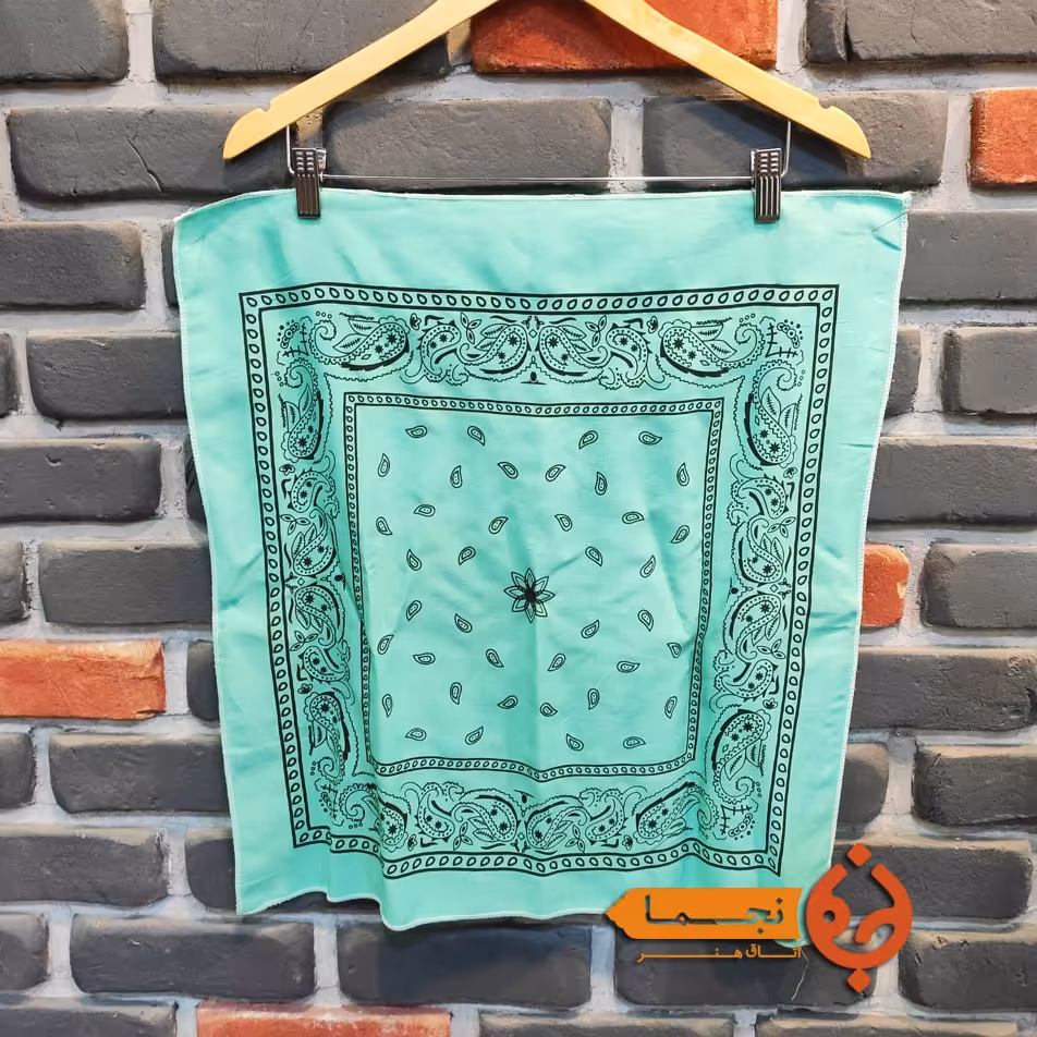 باندانا دستمال سر  کد A31 رنگ فیزوزه ای 