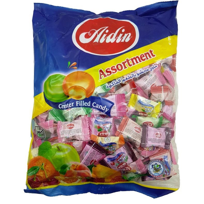 آبنبات با طعم میوه و مغز پاستیل آیدین (یک کیلوگرمی)