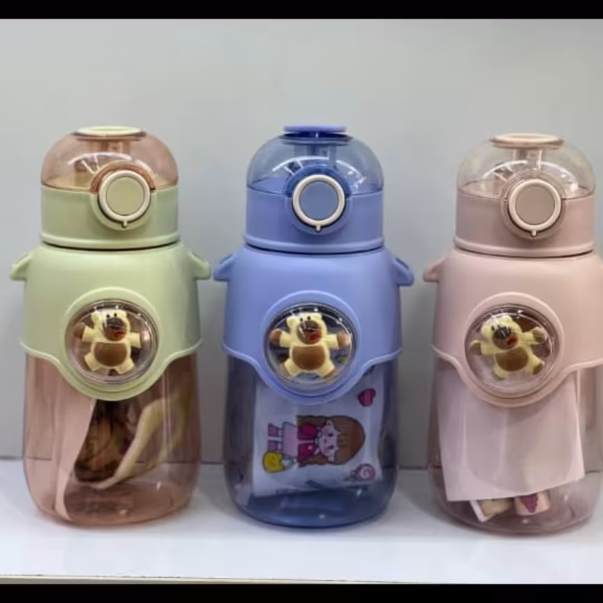 قمقمه ی آب طرح خرس،وارداتی،حجم 550 سی سی