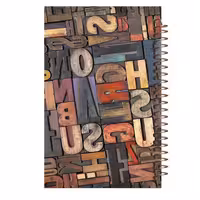 دفتر شطرنجی مشایخ طرح حروف انگلیسی کد CH18