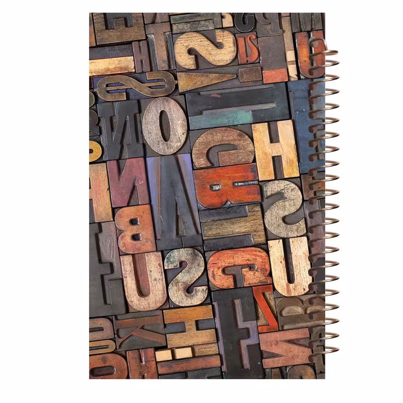 دفتر شطرنجی مشایخ طرح حروف انگلیسی کد CH18