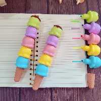 هایلایتر فانتزی طرح بستنی قیفی کد MD069B