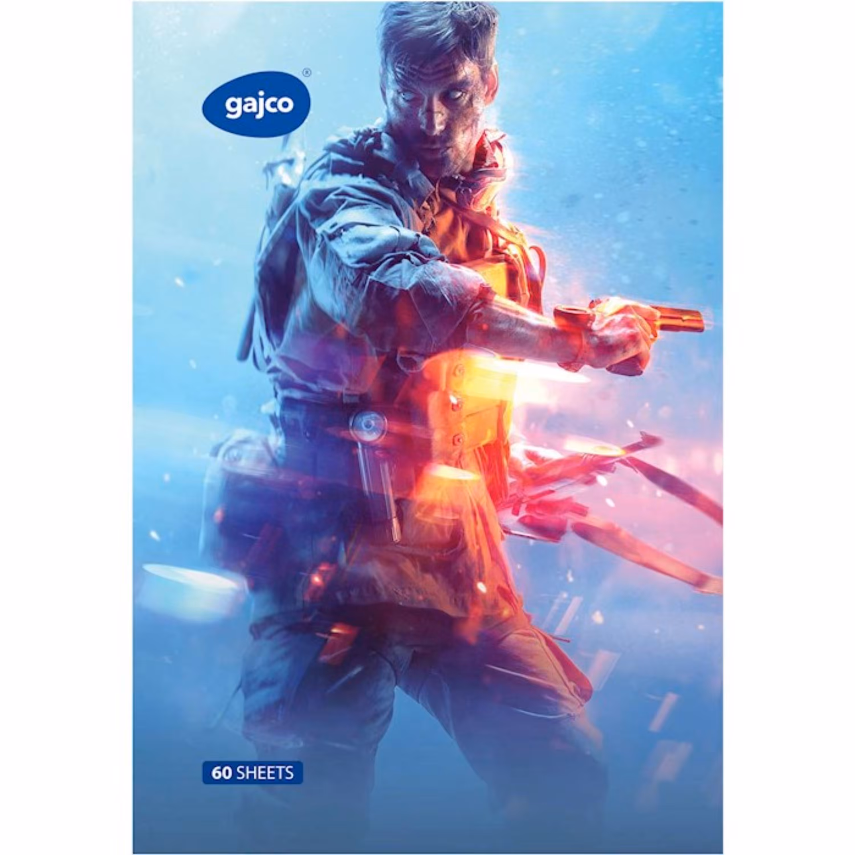 دفتر شکلاتی 60 برگ گاجکو طرح Battle Field 