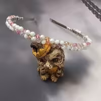 تل سر مرواریدی زیبا.بسیار درخشنده.ظریف و محکم.بدون ریزش مروارید