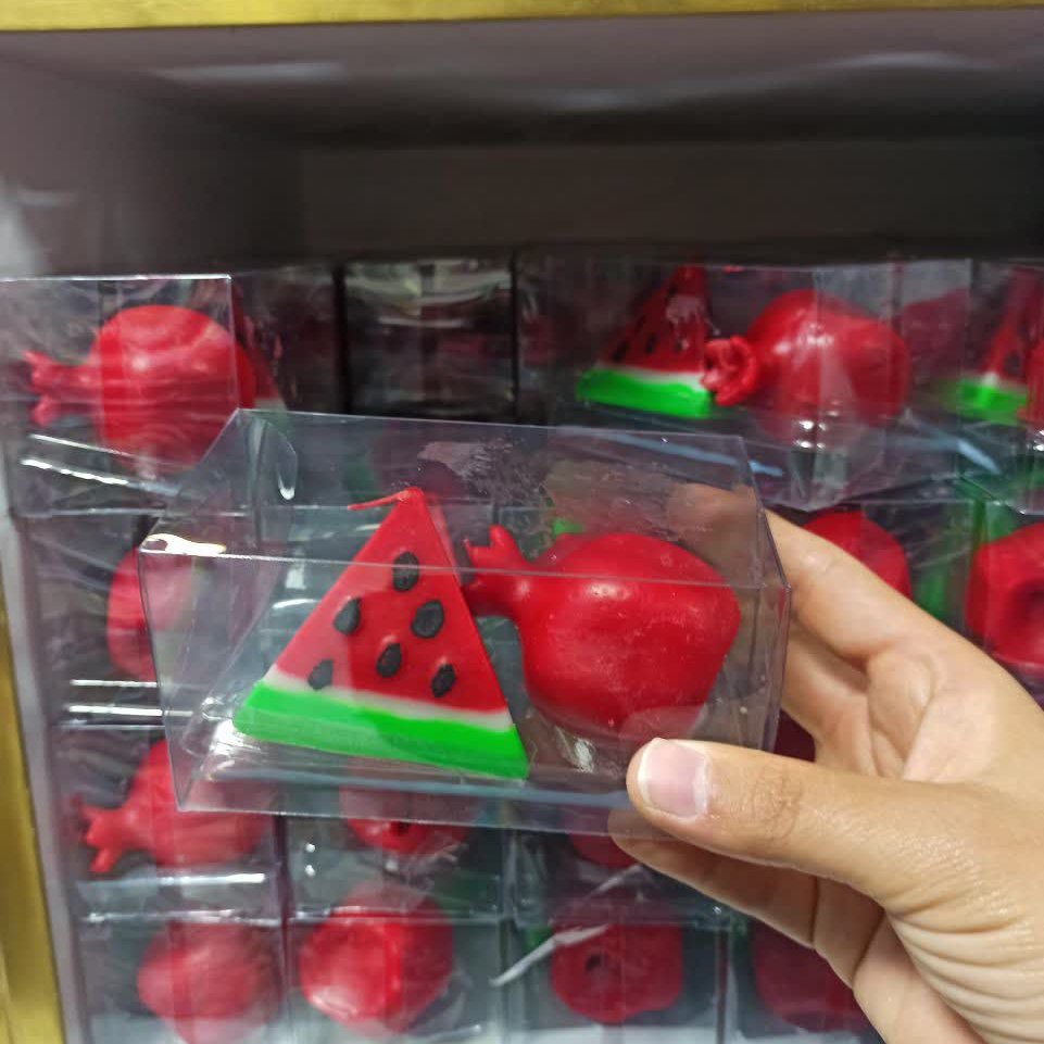 شمع هندوانه و انار یلدایی