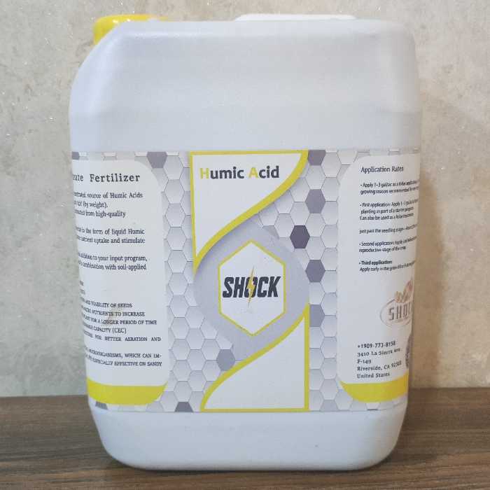 کود هیومیک  اسید شوک 5 لیتری آمریکایی اصل