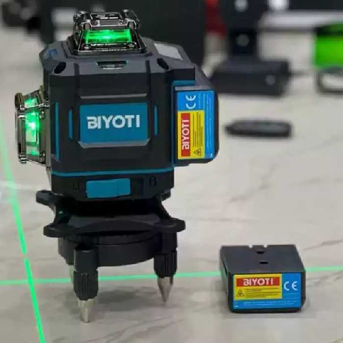 تراز لیزری بیوتی360 درجه 16 لاین نور سبز با ریموت کنترل // اصلی 