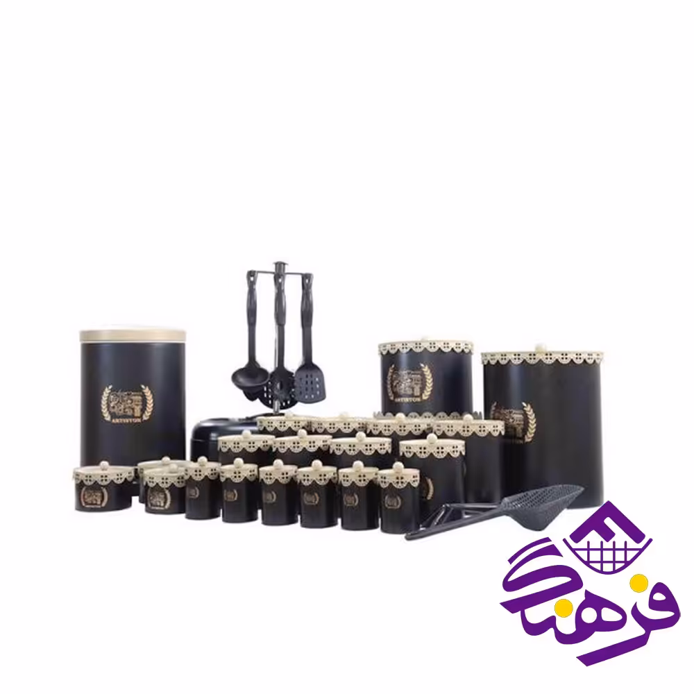 سرويس آشپزخانه 32 پارچه آرتيستون طرح کلاسيک - مشکی