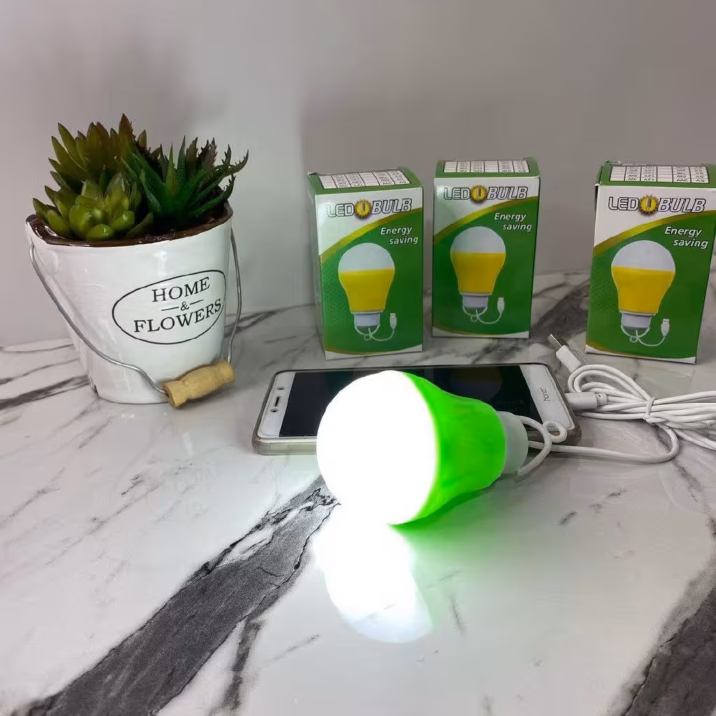 لامپ مسافرتی اضطراری یو اس بی USB کیفیت نور و عمری عالی چراغ قوه همراه موبایلی