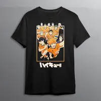 تیشرت مشکی طرح Haikyu (هایکیو)
