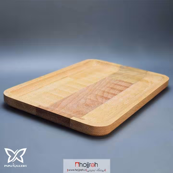 اطلاعات ، قیمت و خرید سینی سرو مستطیلی چوبی کوچک کد P81