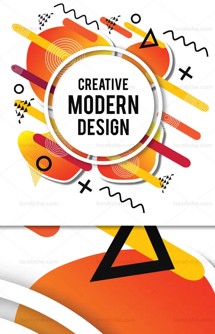 وکتور بک گراند و پس زمینه انتزاعی شماره 105 | گرافیک با طعم تربچه