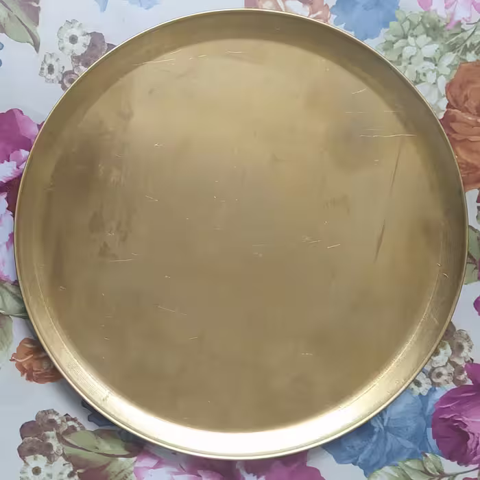 سینی برنجی، 25 سانتی ساده