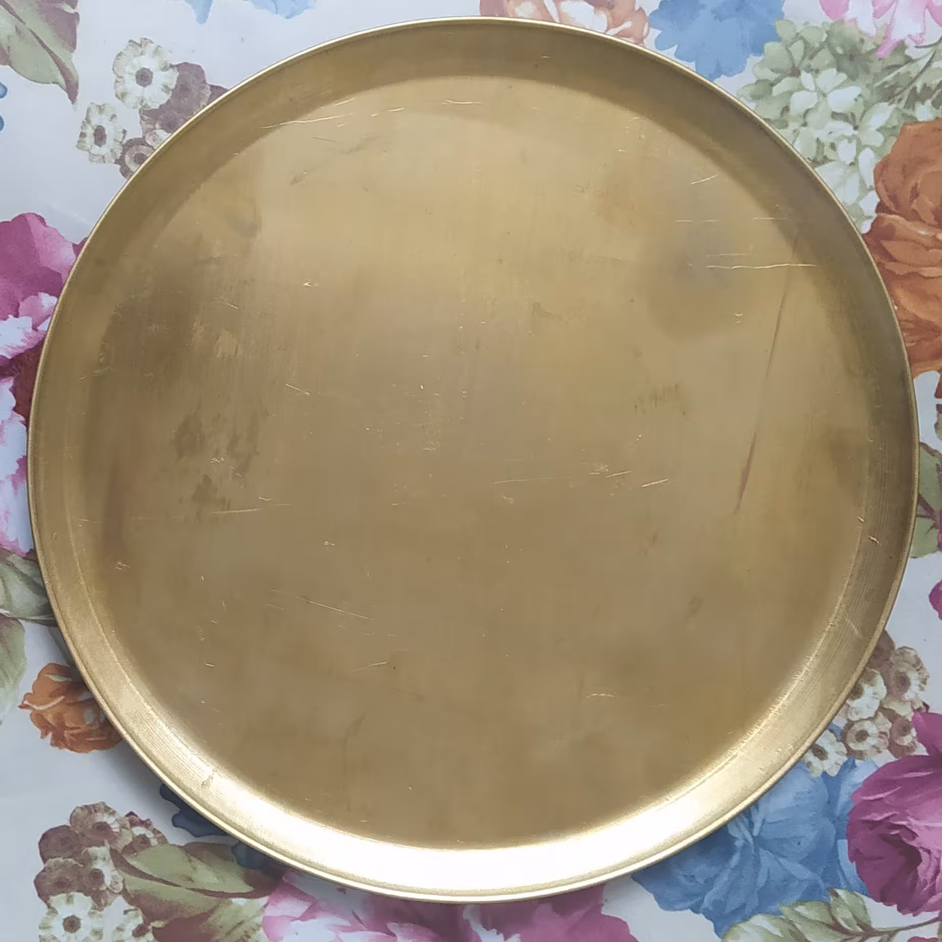 سینی برنجی، 25 سانتی ساده