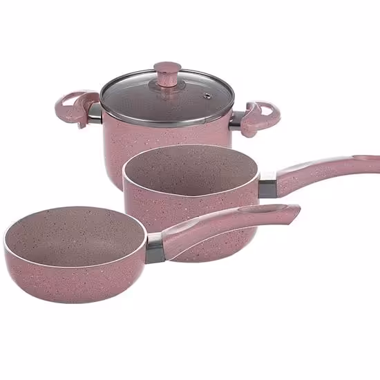 سرویس قابلمه 4 پارچه کودک محصول عروس تفلون مدل نلیا