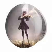 آینه جیبی خندالو طرح انیمه نیر اتوماتا Nier Automata ver 1.1a مدل تاشو کد 27468