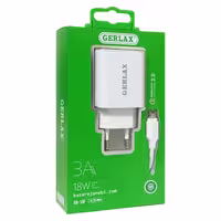 شارژر دیواری جرلکس مدل GA-19F به‌همراه کابل تبدیل USB-C