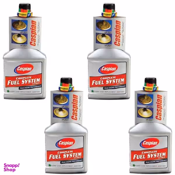 مکمل تمیز کننده سیستم سوخت خودرو کاسپین کد 2297 حجم 400 میلی لیتر بسته 4 عددی