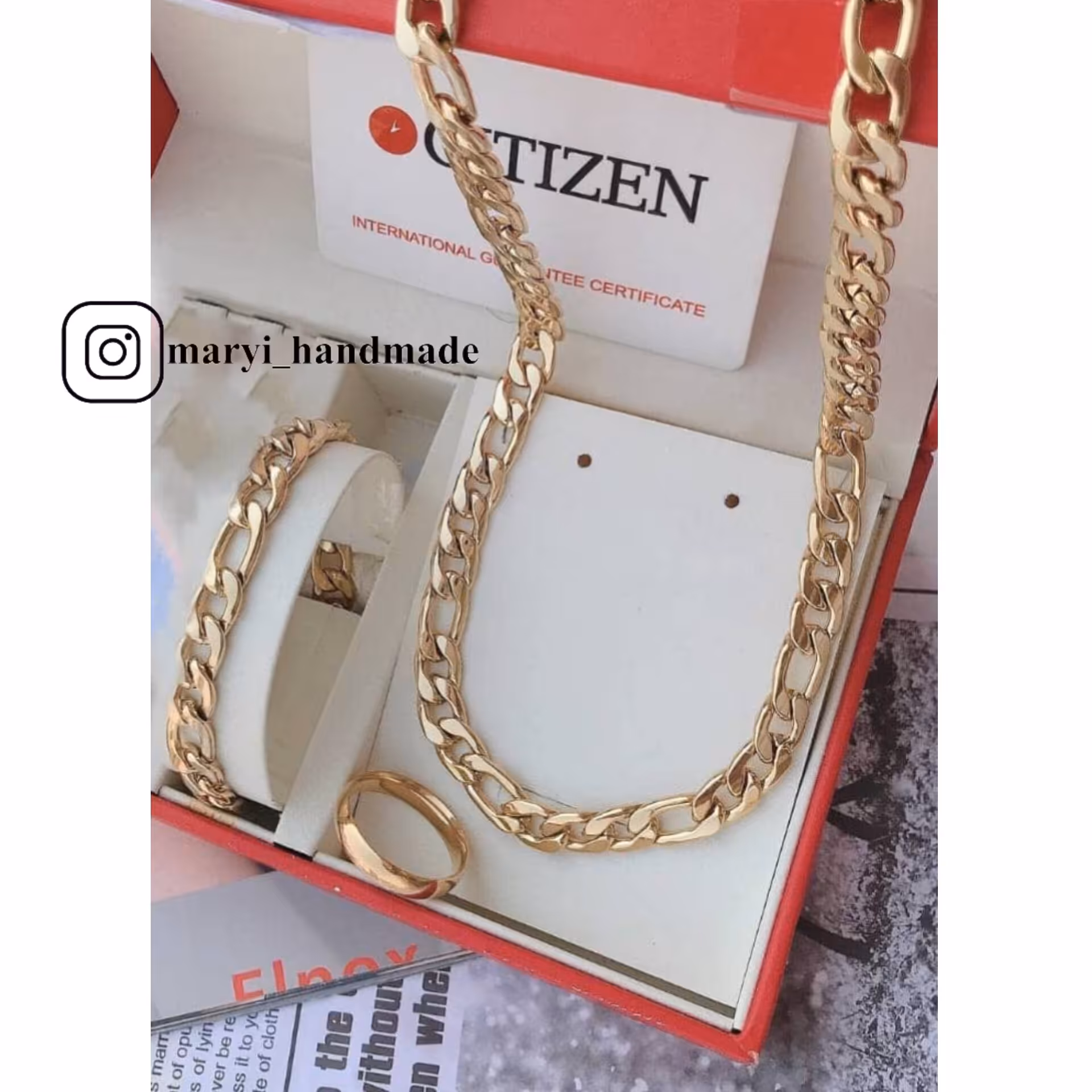 ست کارتیر دستبند انگشتر  گردنبند جنس استیل تضمین رنگ و کیفیت 