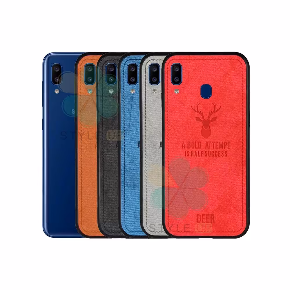 قاب گوشی سامسونگ Samsung Galaxy A20e پارچه ای طرح گوزن