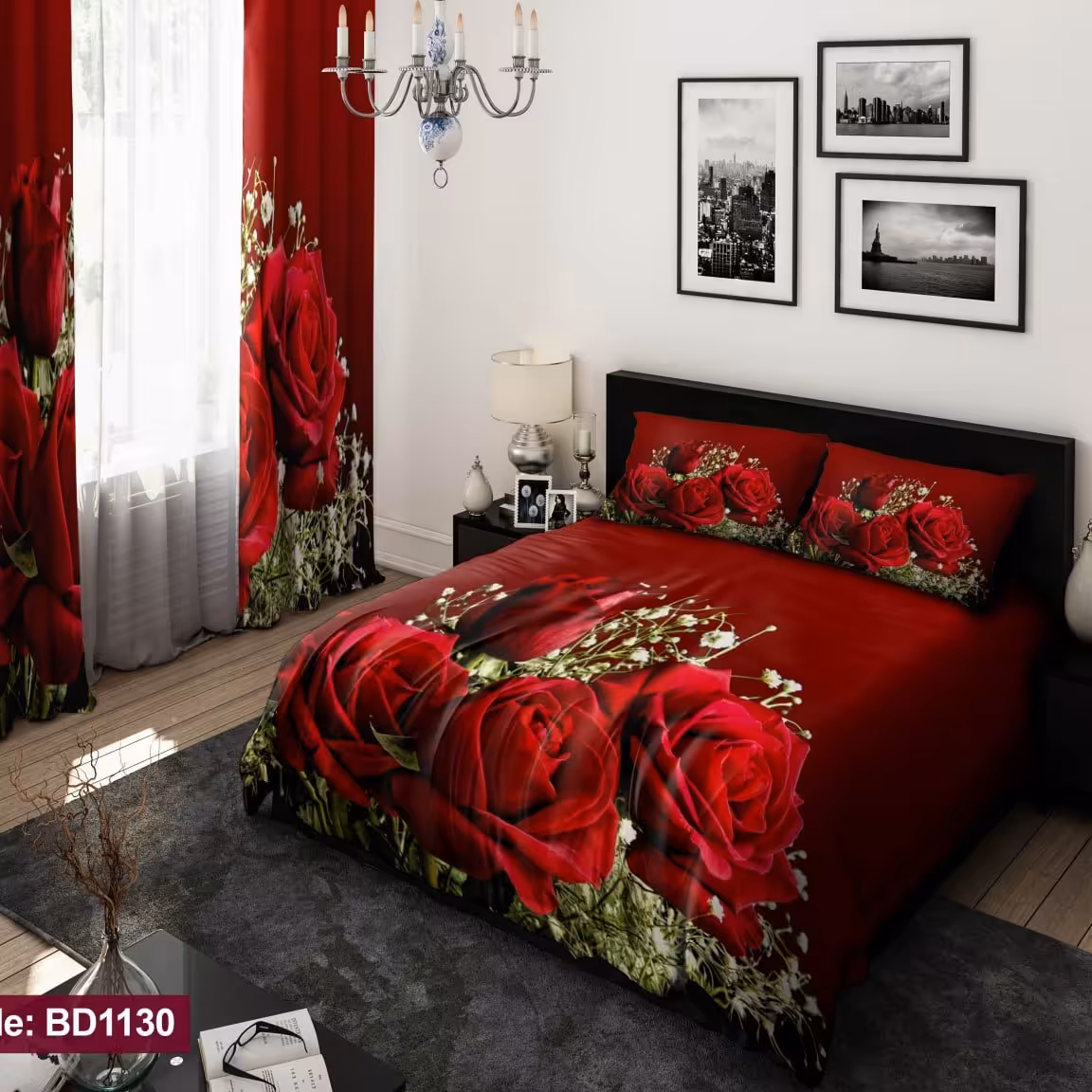 سرویس روتختی دو نفره 6تیکه طرح روز چاپی ارسال رایگان 