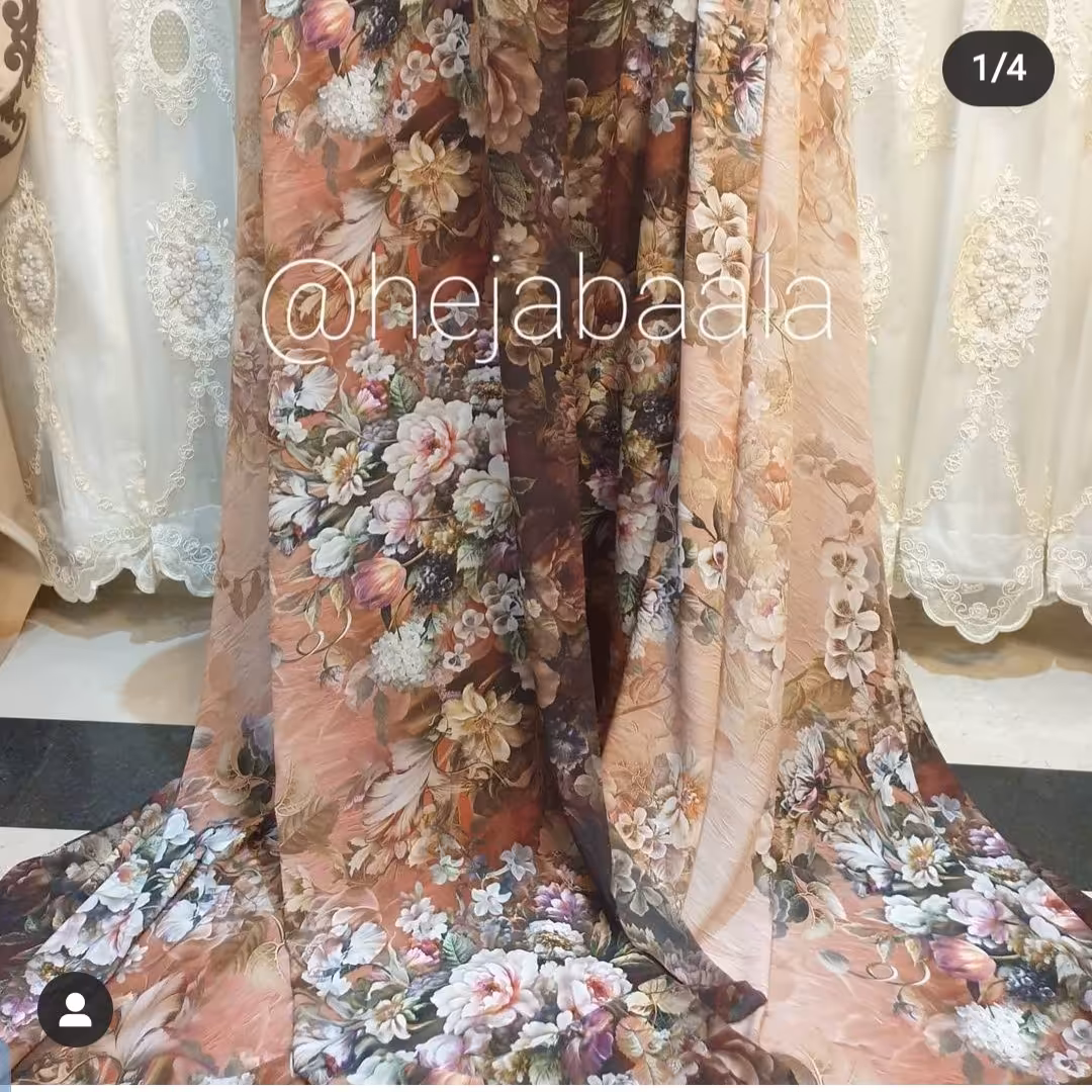 سیلک مخملی اندونزی دو سر حاشیه