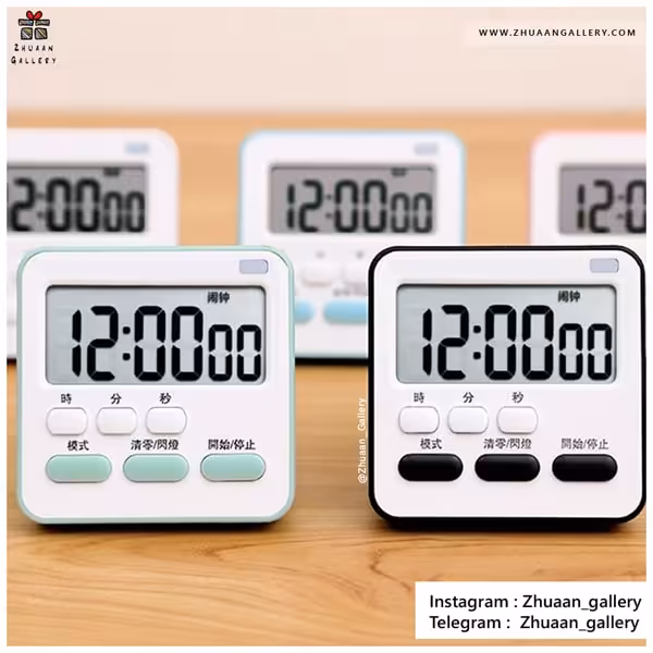 کرنومتر ساعت Pastel Digital Timer رومیزی