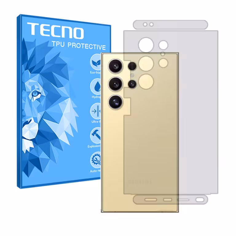 محافظ پشت گوشی سامسونگ S24 Ultra مدل هیدروژلی شفاف برند تکنو کد M