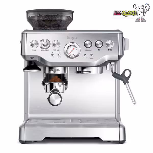 خرید اسپرسو ساز نیمه اتوماتیک سیج مدل SES875 سیلور - دومینو کالا