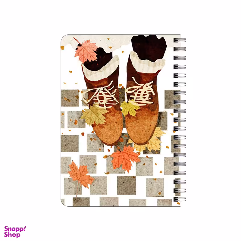 دفترچه یادداشت بامبیلیپ مدل چوبی طرح کفش و استایل و پاییز کد 5079087