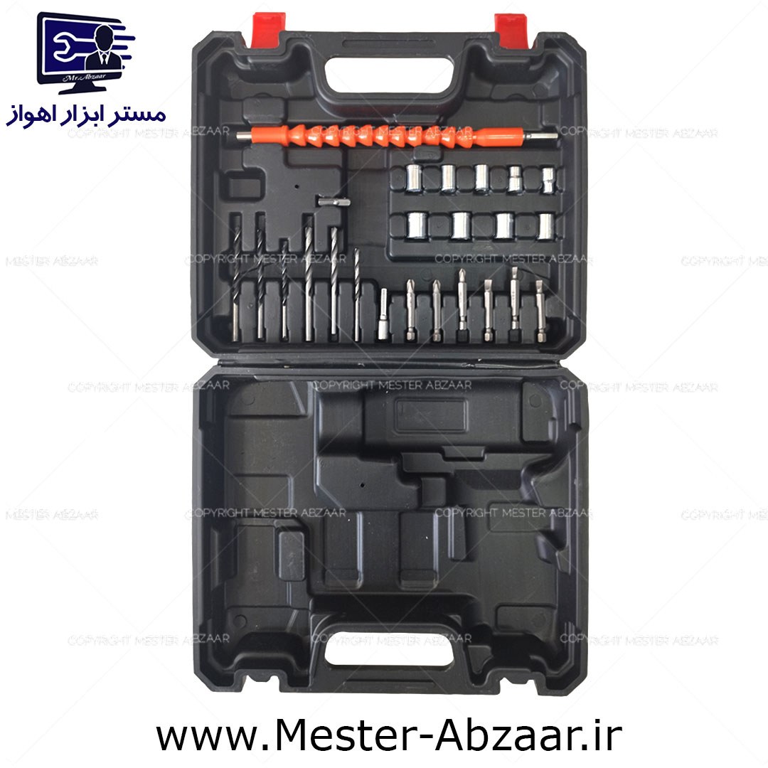 کیف 25 پارچه جعبه ابزار دریل شارژی با لوازم مدل tools bag 1223