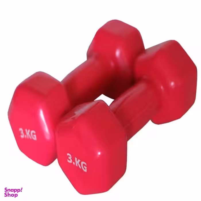 دمبل ایروبیک وزن 3 کیلوگرم مدل 01 بسته 2 عددی