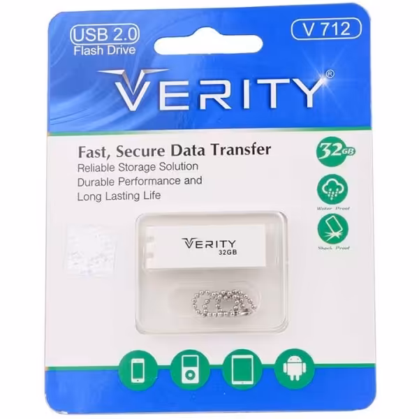 فلش مموری VERITY مدل V712 ظرفیت 32 گیگابایت - فروشگاه اینترنتی طیف سنتر