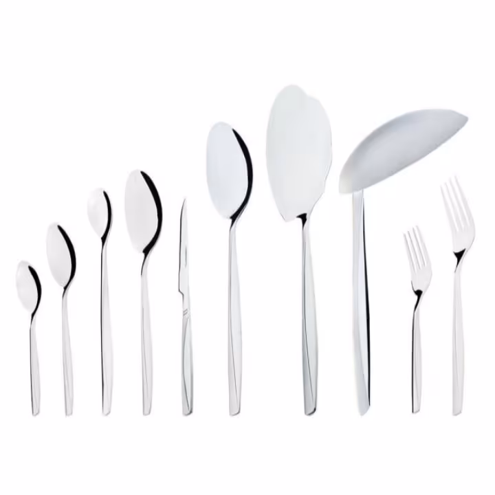 قاشق چنگال 6 نفره 12 پارچه استیل جنس خوب