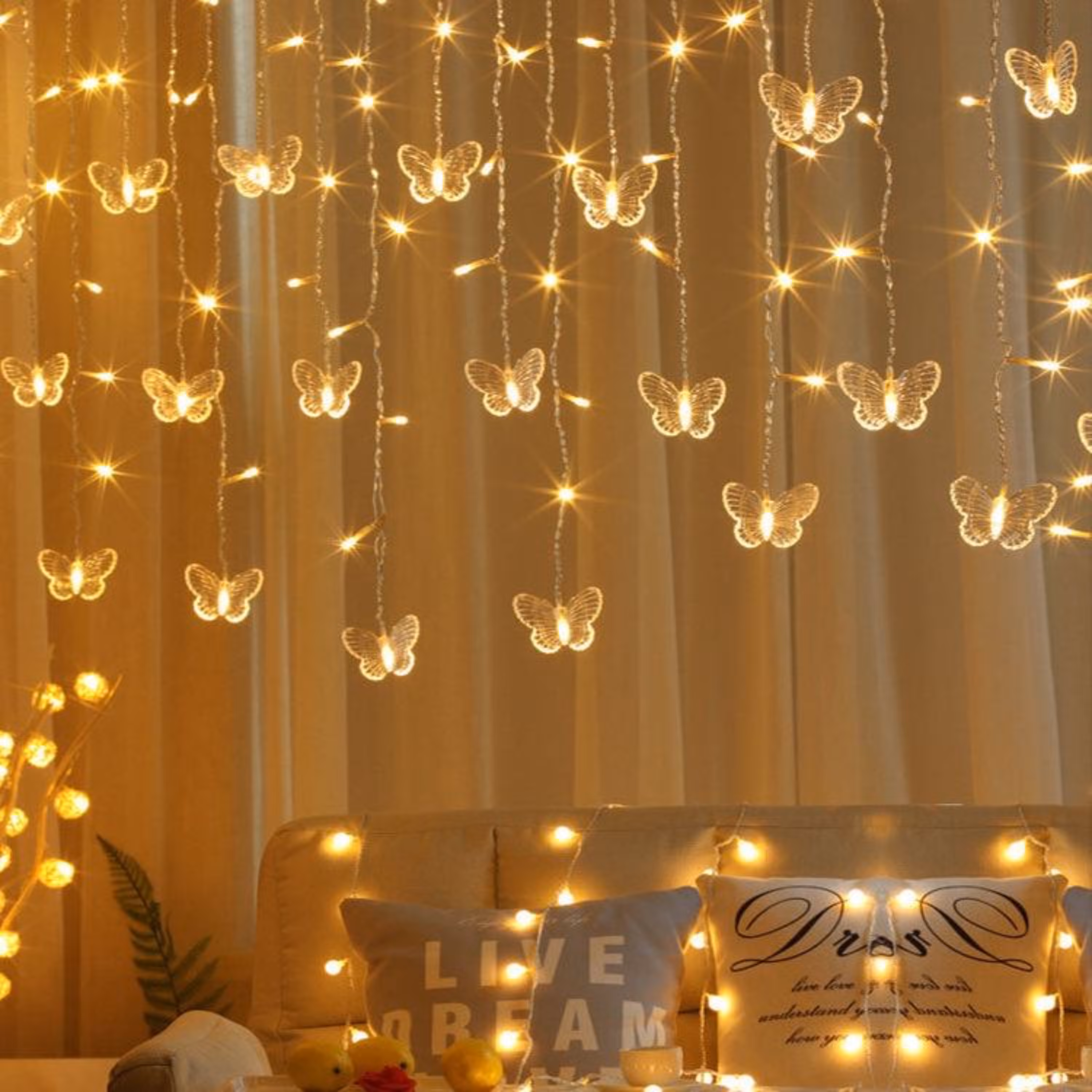 ریسه آویز پروانه آفتابی - 20 آویز