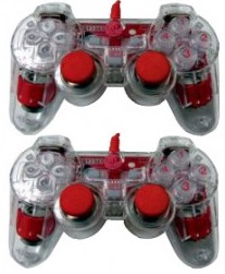 گیم پد دوبل شوک دار شیشه ای ایکس پی مدل 8052