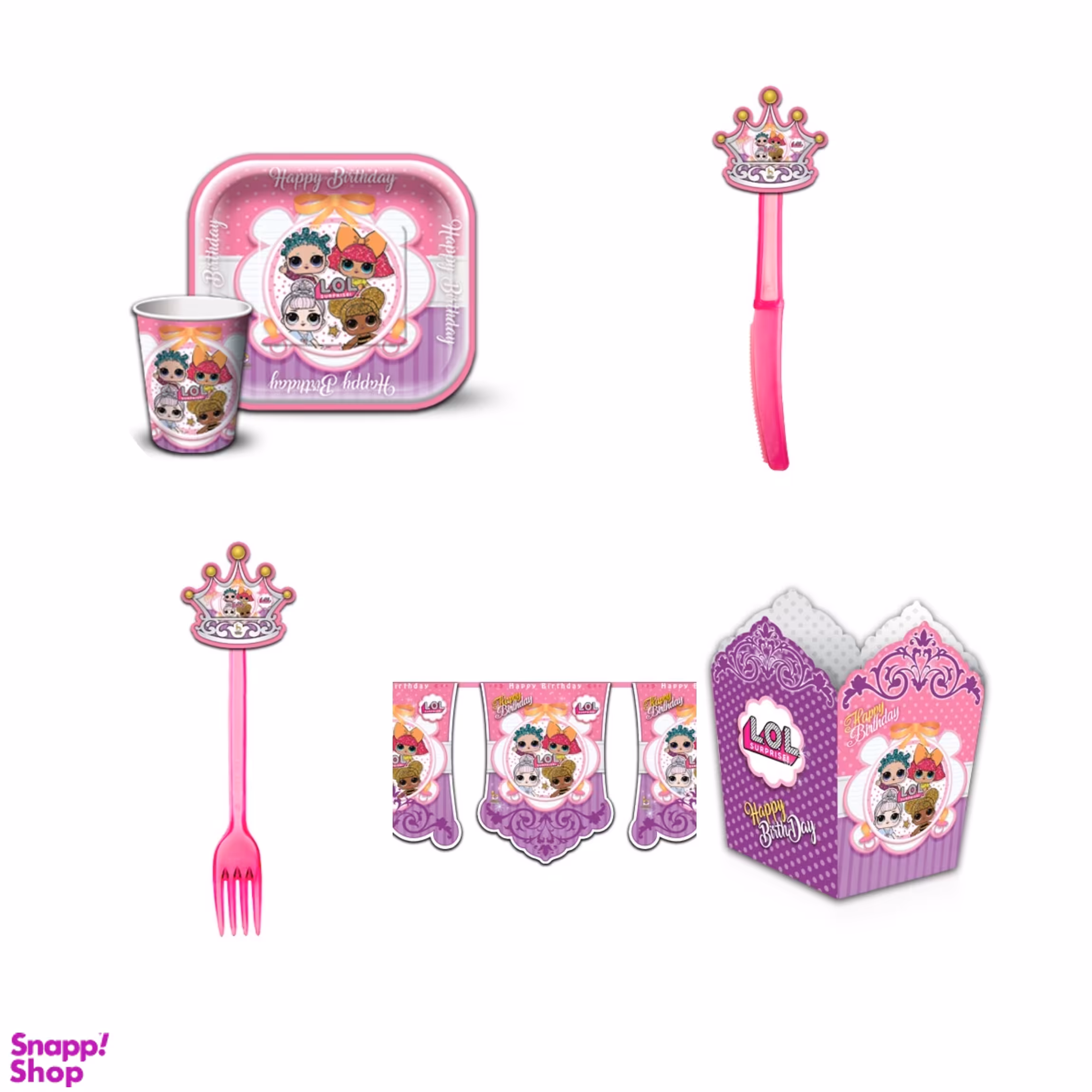 مجموعه 55 عددی تم تولد طرح ال او ال مدل LOL