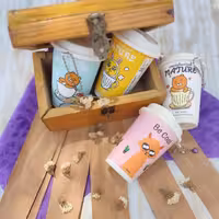 دستمال مرطوب طرح ماگ ابعاد 70 در 140mm