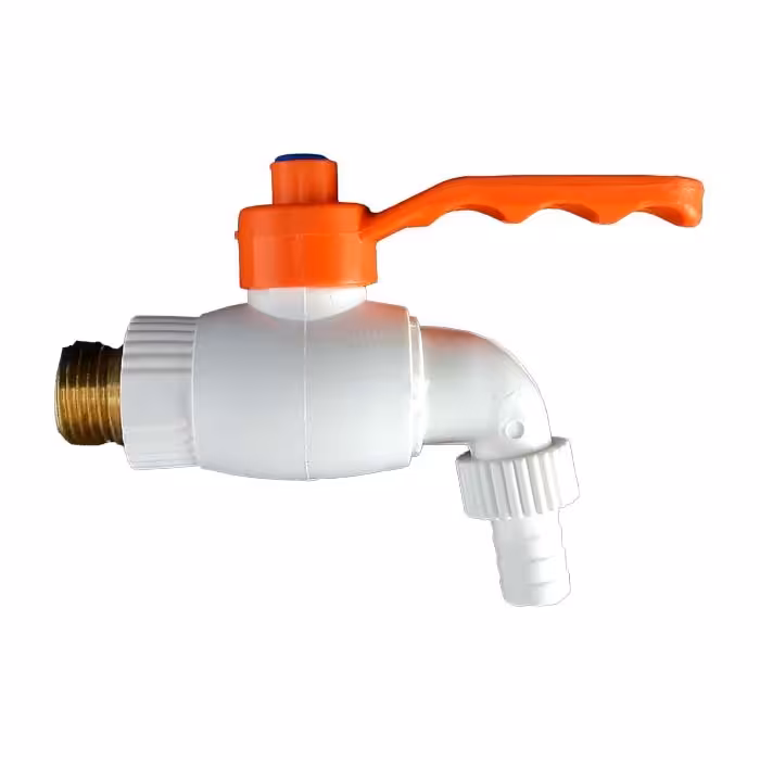 شیر حیاطی پلاستیکی سایز 2 دسته فلزی با ضمانت کیفیت عالی 