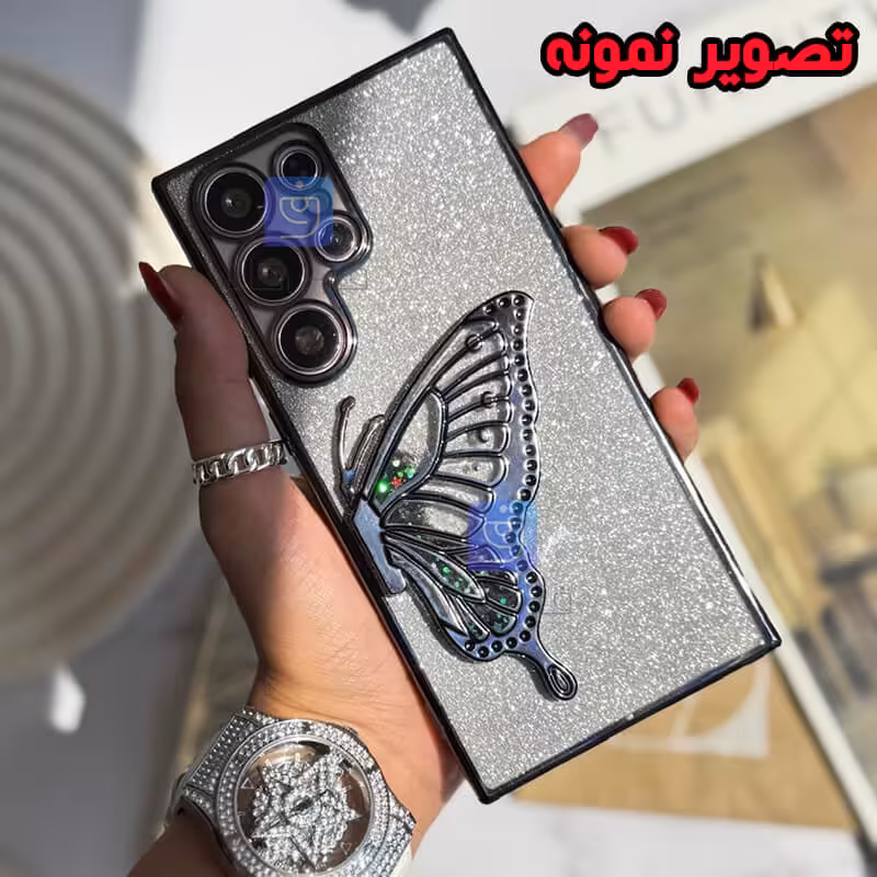 خرید قاب آکواریومی اکلیلی گوشی شیائومی نوت 9S مدل بال پروانه