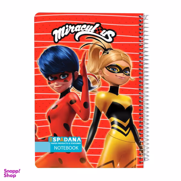 دفتر مشق 50 برگ اسپادانا طرح دختر کفشدوزکی کد ddd50