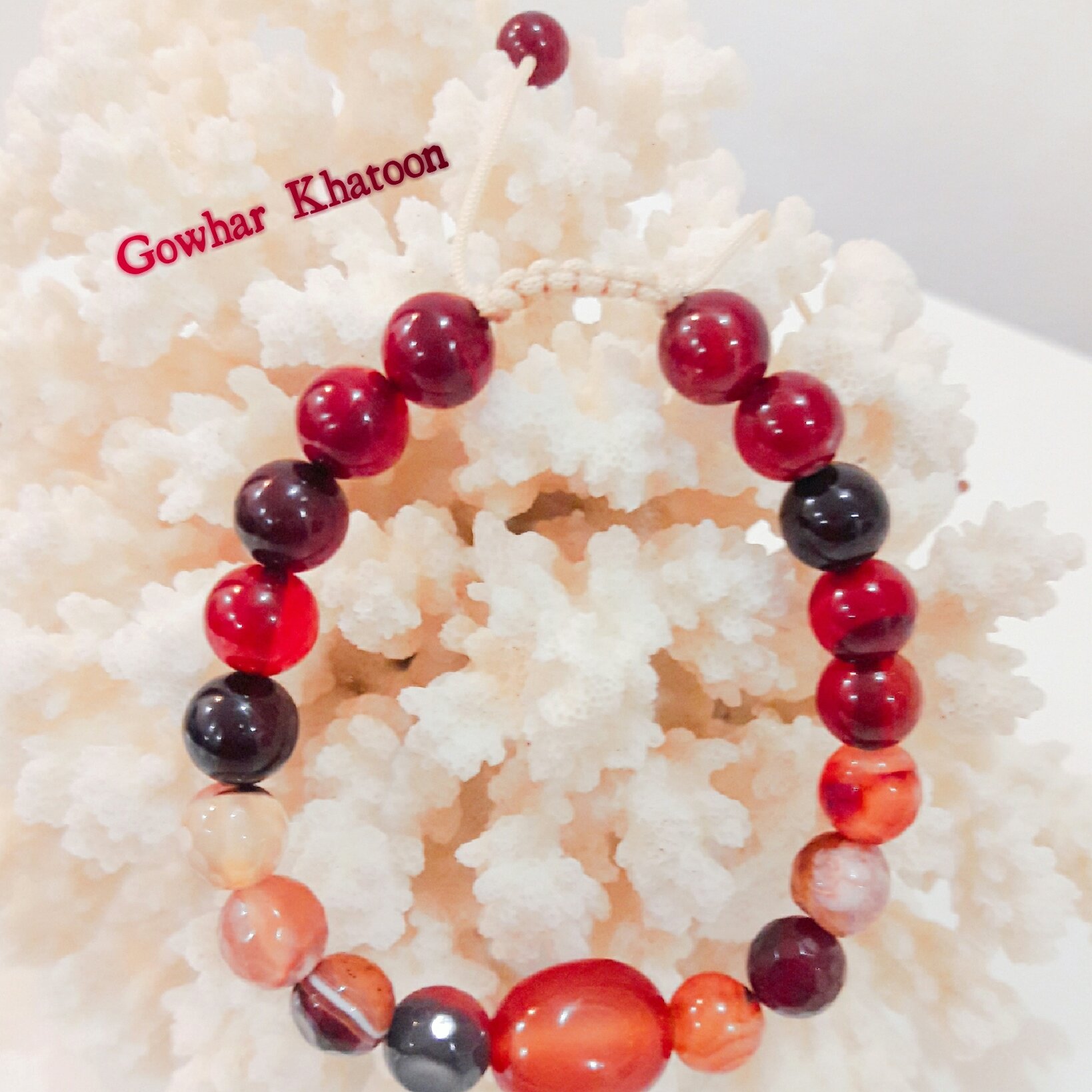 دستبند سنگی عقیق