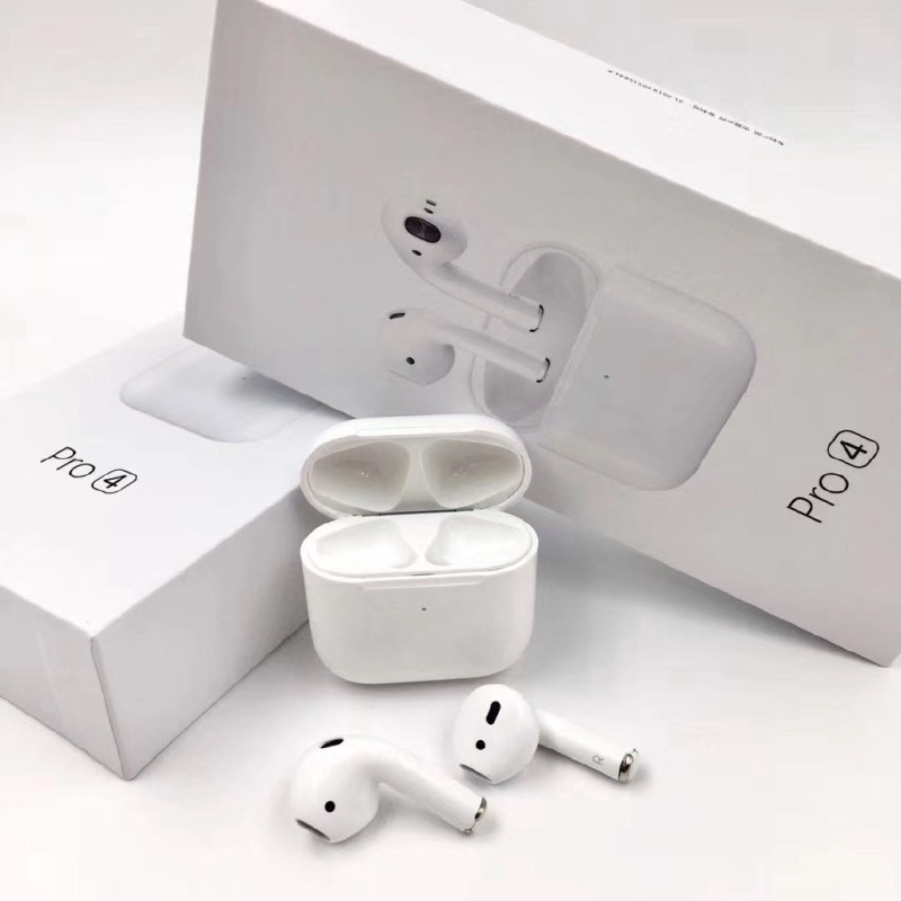 ایرفون طرح اپل مدل pro 4 بسیار با کیفیت و ظاهر زیبا